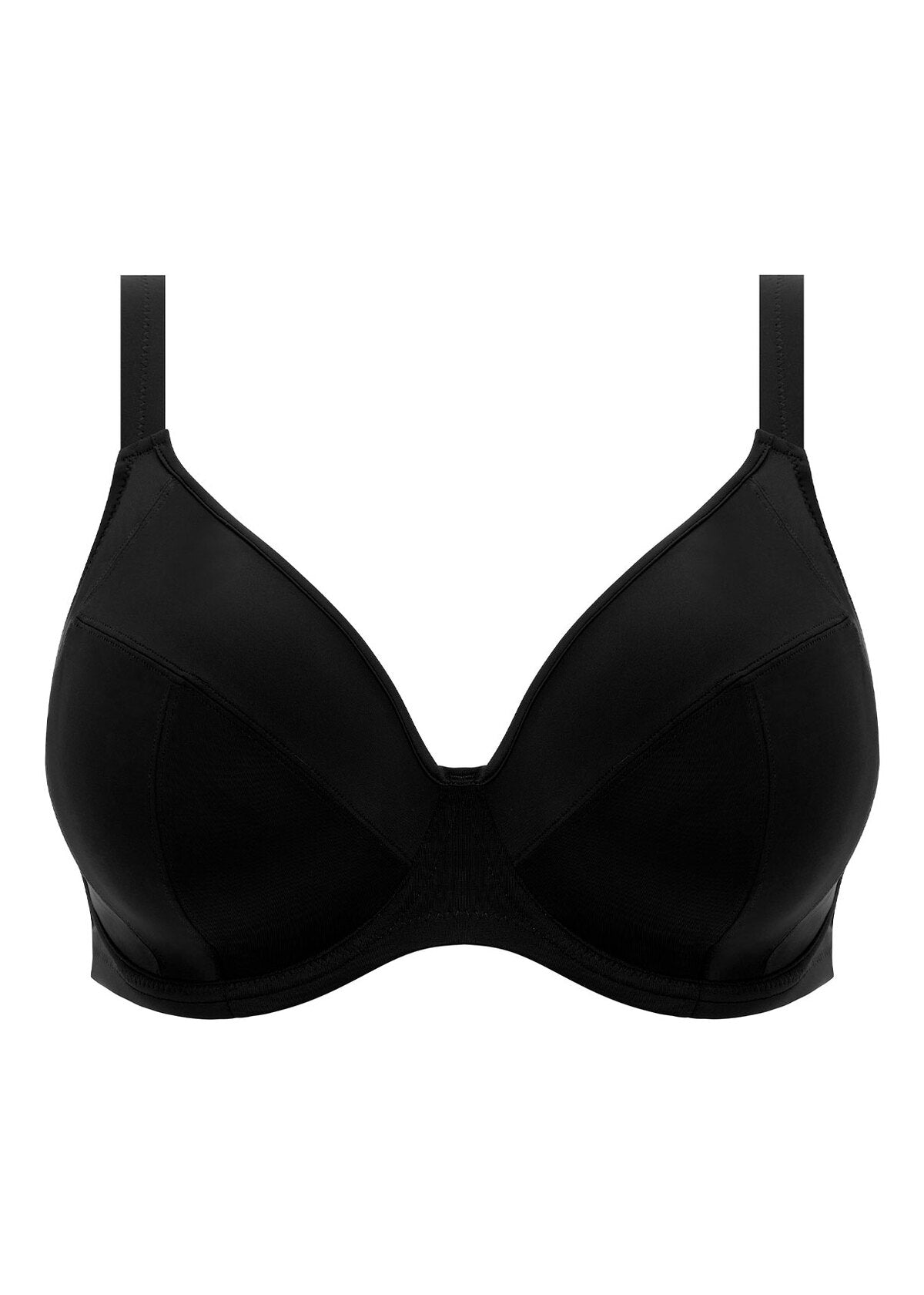 ES7504 Black - Essentials UW Plunge Bikini Top