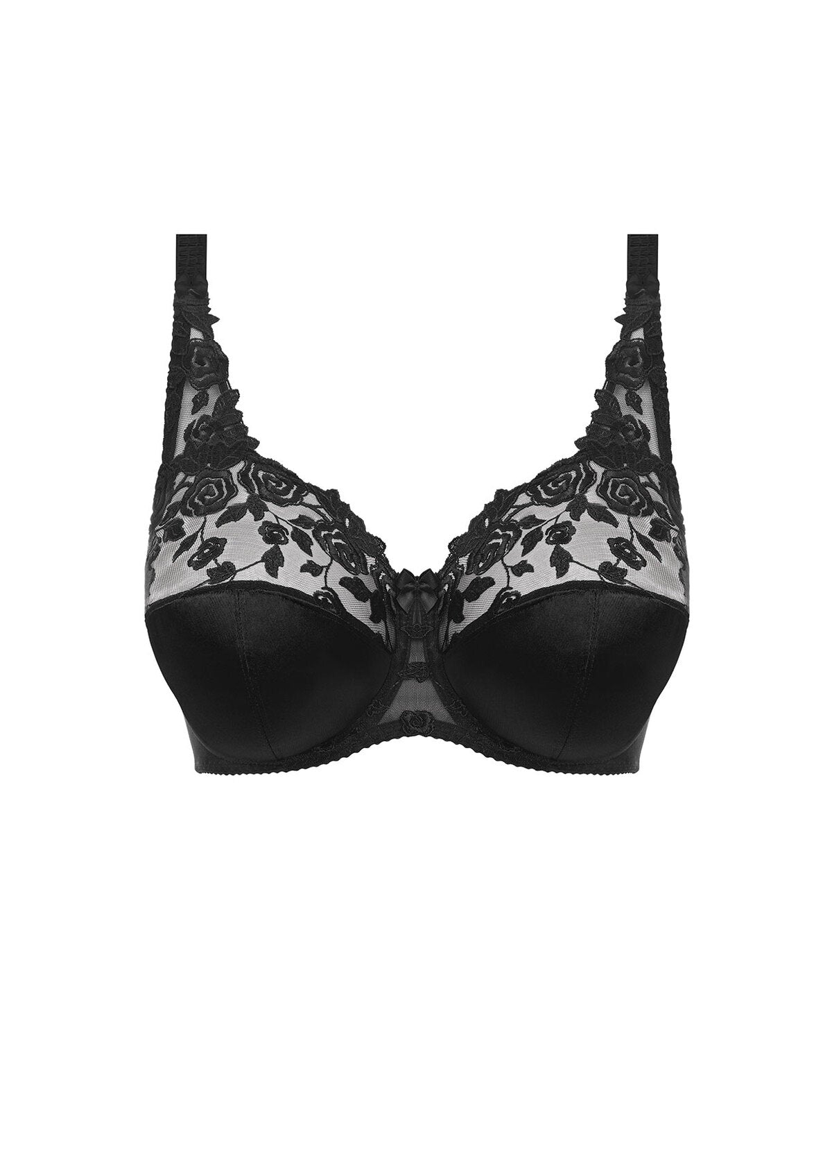 FL6001 Black - Belle UW Side Support Bra