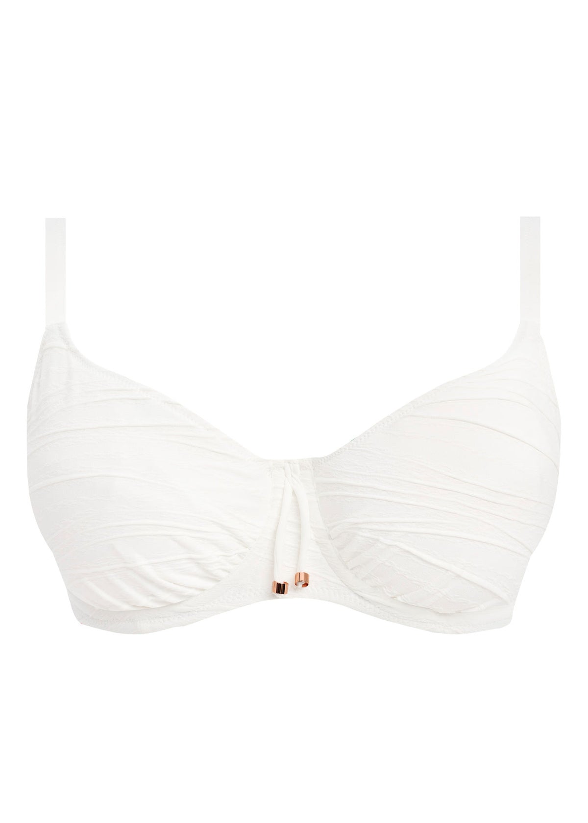 FS502201 Linen - Beach Waves UW Gathered Full Cup Bikini Top