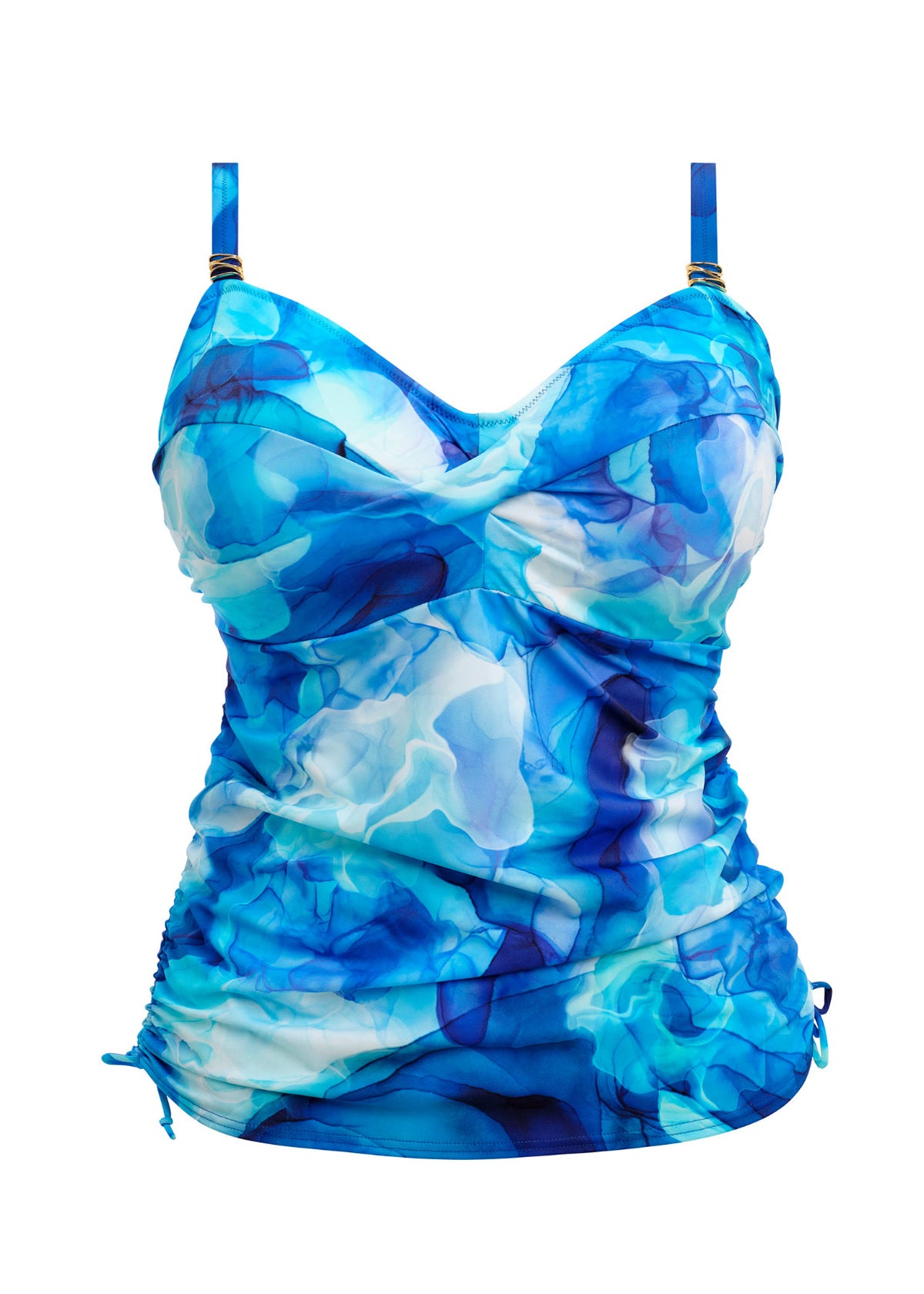 FS506054 Dazzling Blue - Saunton Sands UW Twist Front Tankini