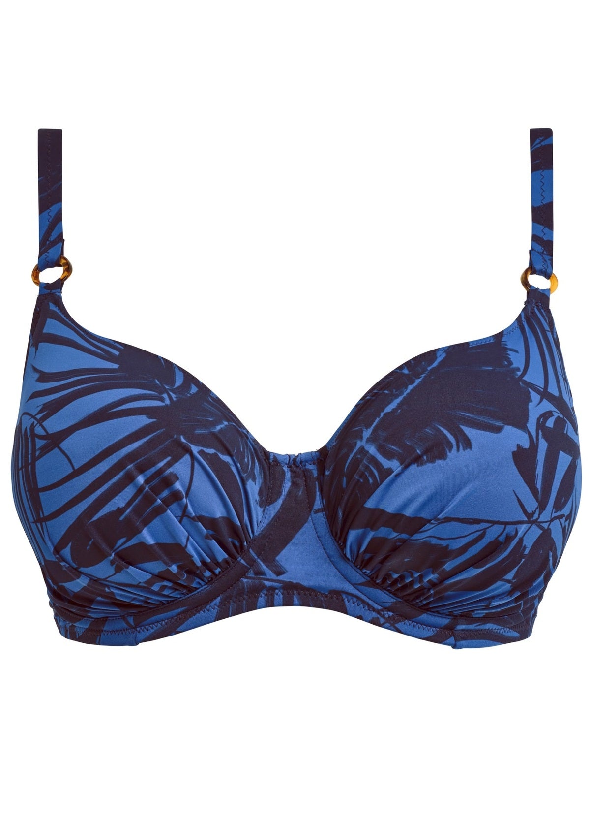 FS506501 Midnight - Malabar Coast UW Gathered Full Cup Bikini Top