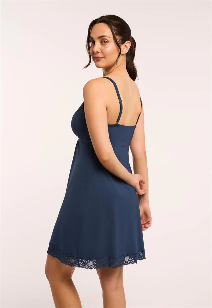 9394F Cambridge Blue - Full Bust Support Chemise