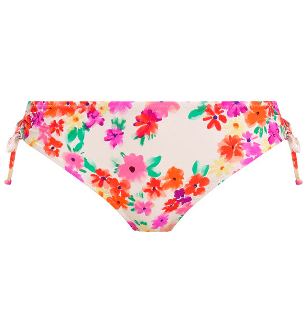 AS206470 White - Summer Soul Side Tie Bikini Brief