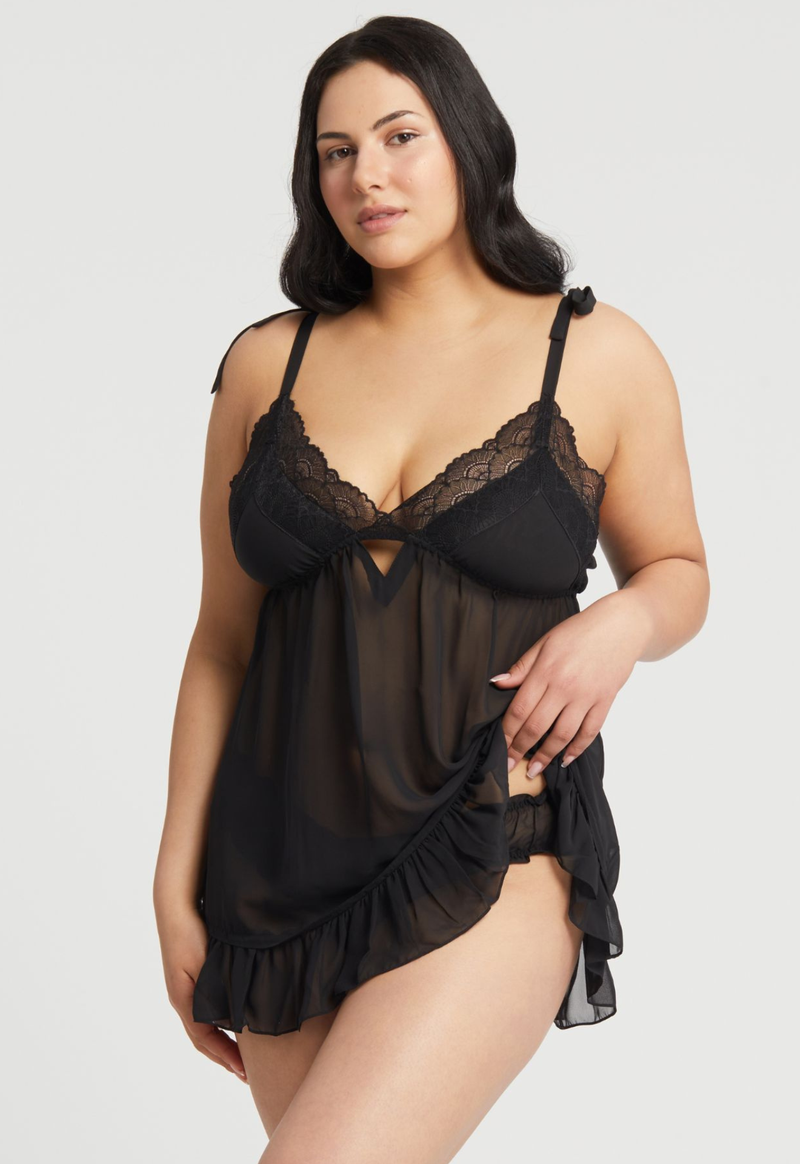 543X Black - Dahlia Babydoll