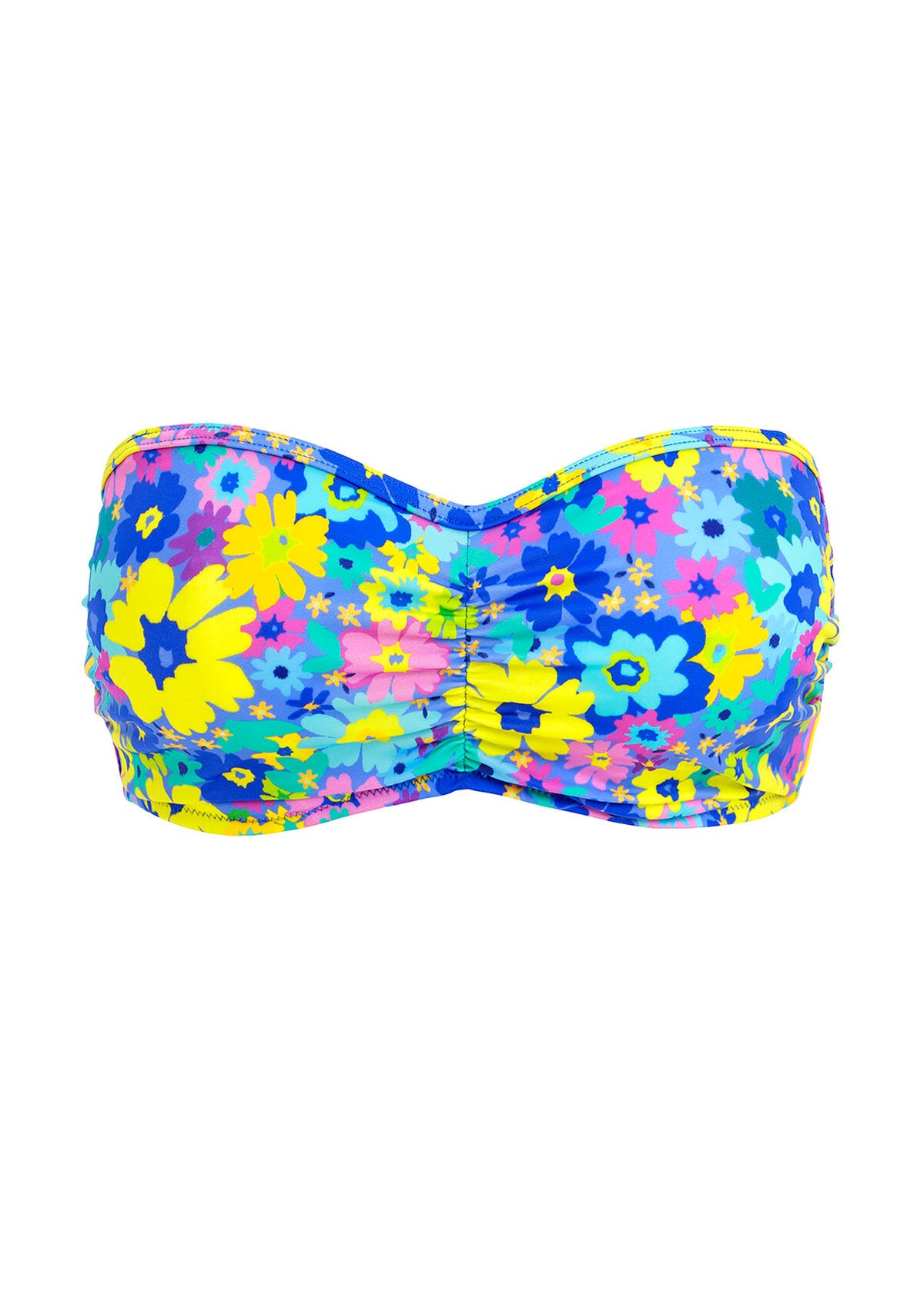 AS204310 Multi - Garden Disco UW Bandeau Bikini Top