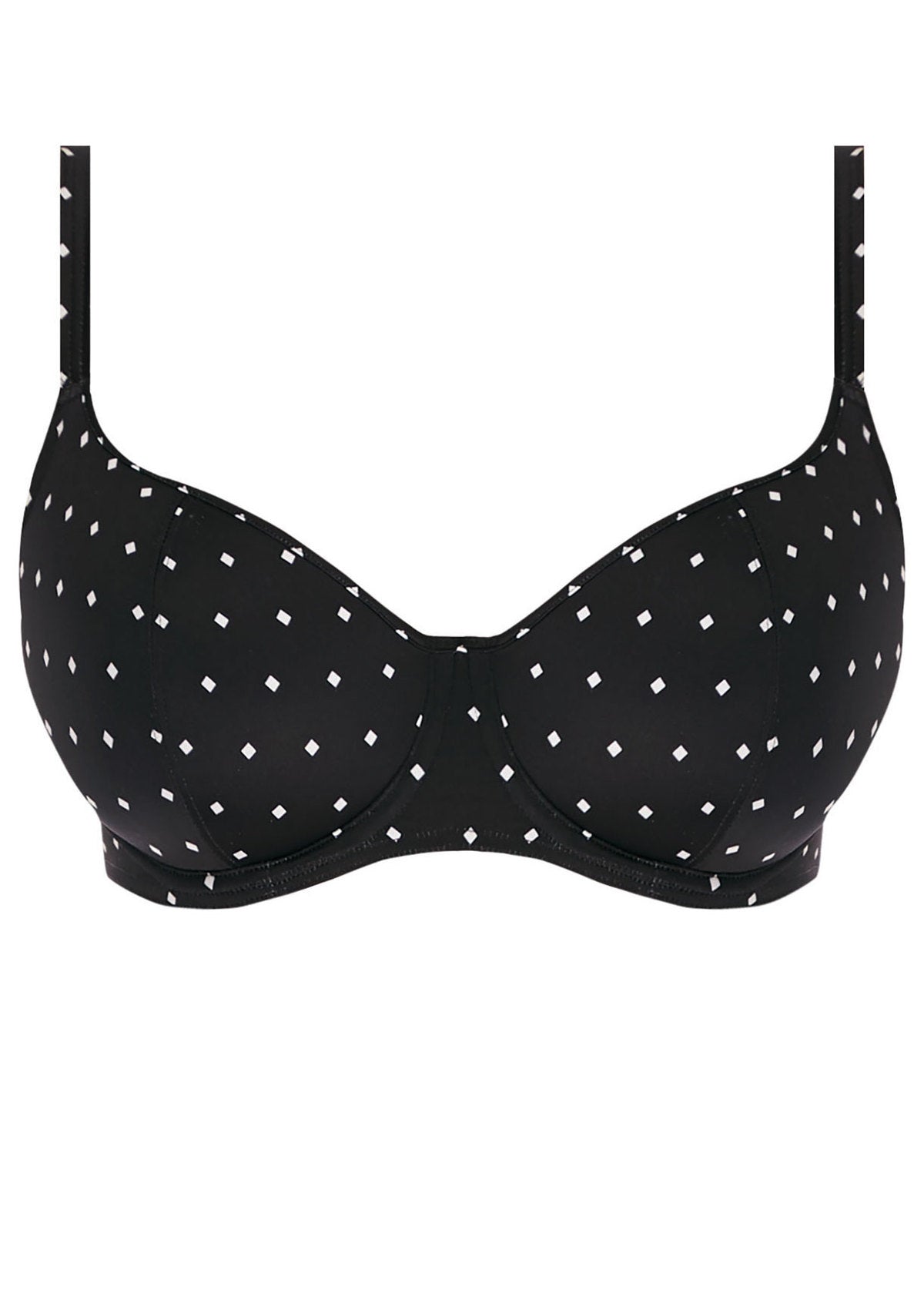 AS7231 Black - Jewel Cove UW Sweetheart Bikini Top
