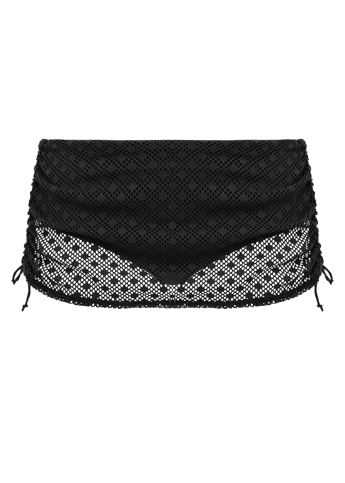 ES800683 Black - Bazaruto Adjustable Skirted Bikini Brief