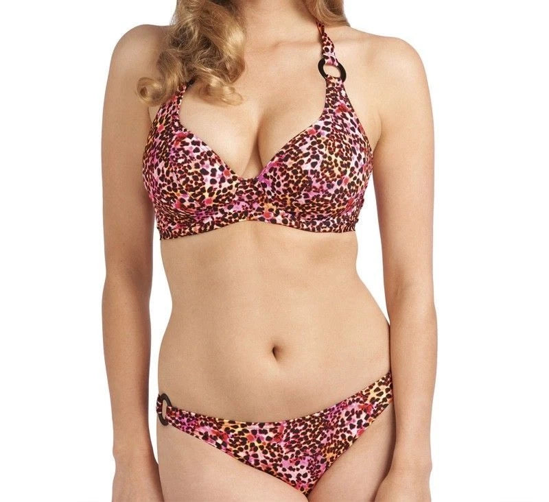 AS3320 Hot Pink - Wild Side Halter Bikini Top