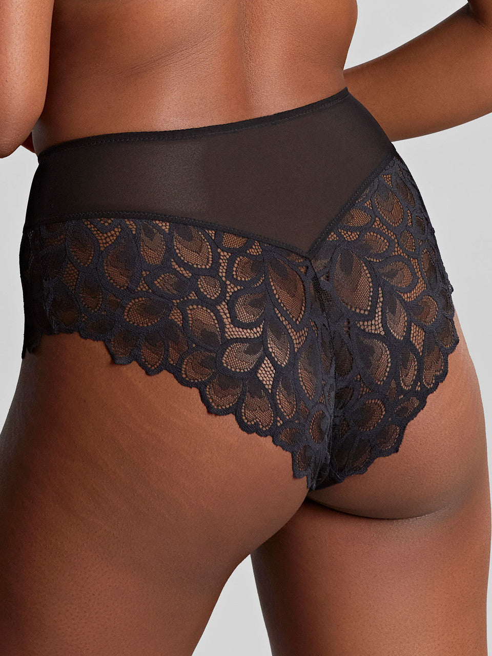 10764 Black/Latte - Allure Deep Brief
