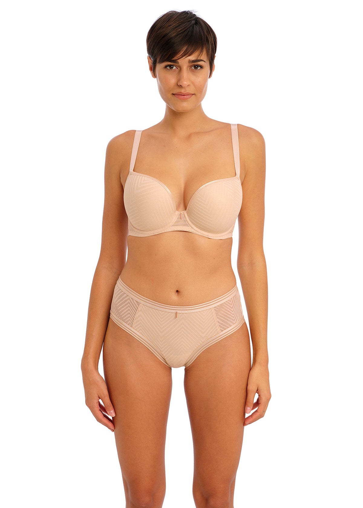 AA401131 Natural Beige - Tailored Molded Plunge T-Shirt Bra
