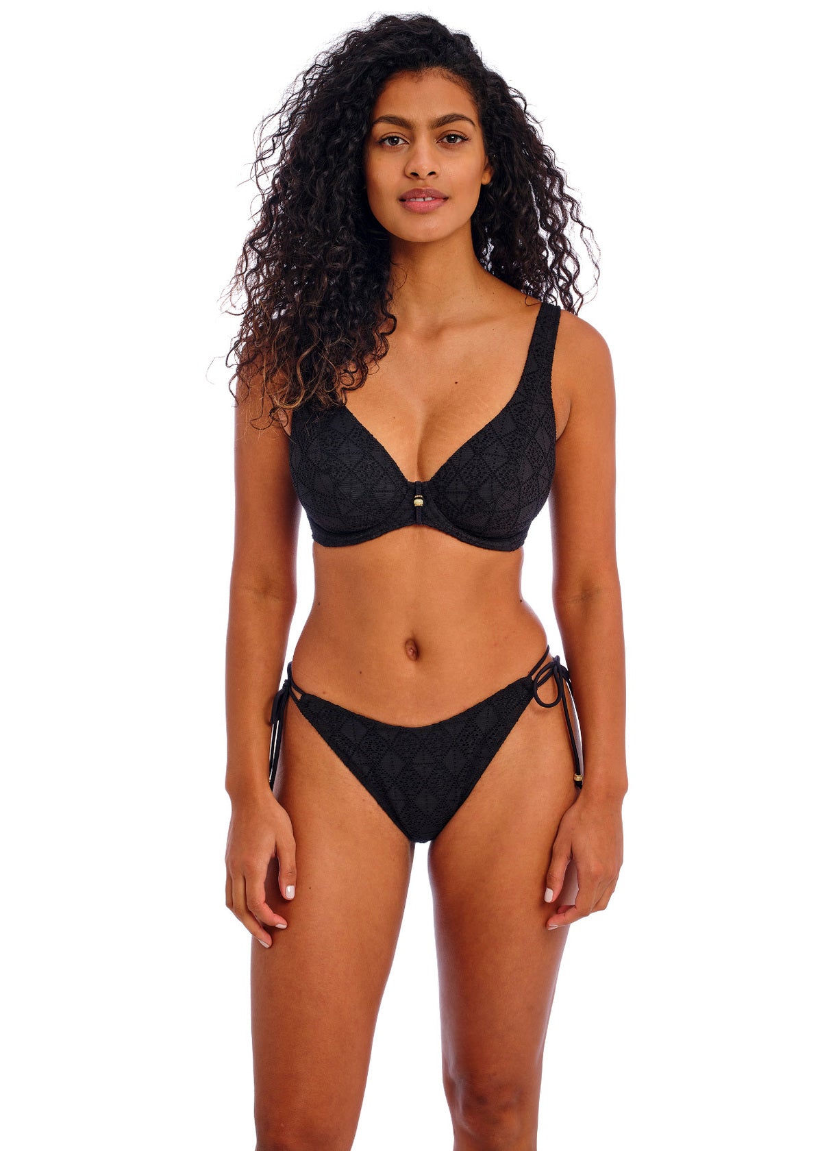 AS205413 Black - Nomad Nights Uw High Apex Bikini Top