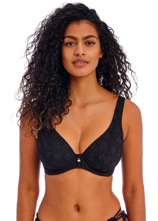 AS205413 Black - Nomad Nights Uw High Apex Bikini Top