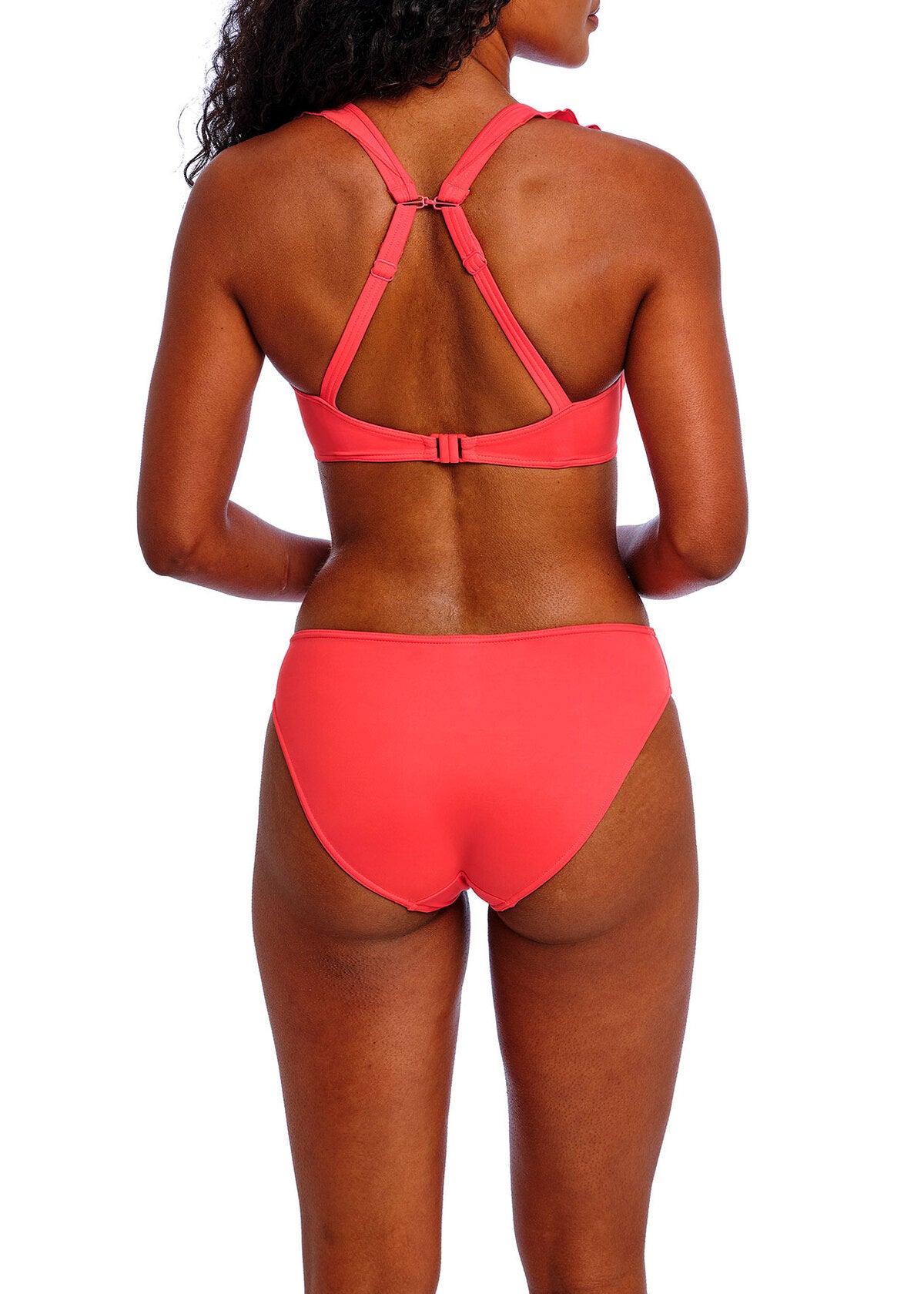 AS7230 Plain Sunset - Jewel Cove UW High Apex Bikini Top