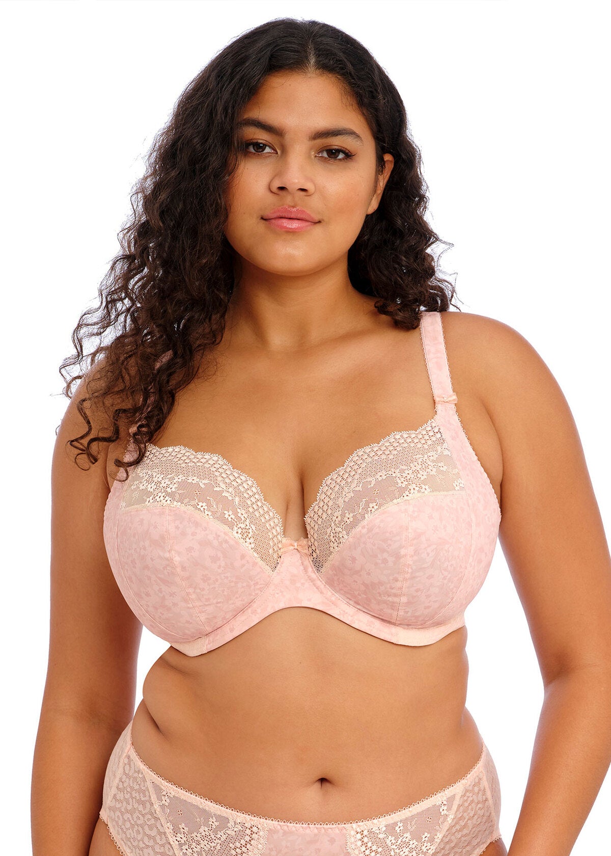 EL4490 Pale Blush - Lucie UW Plunge Bra - Stretch
