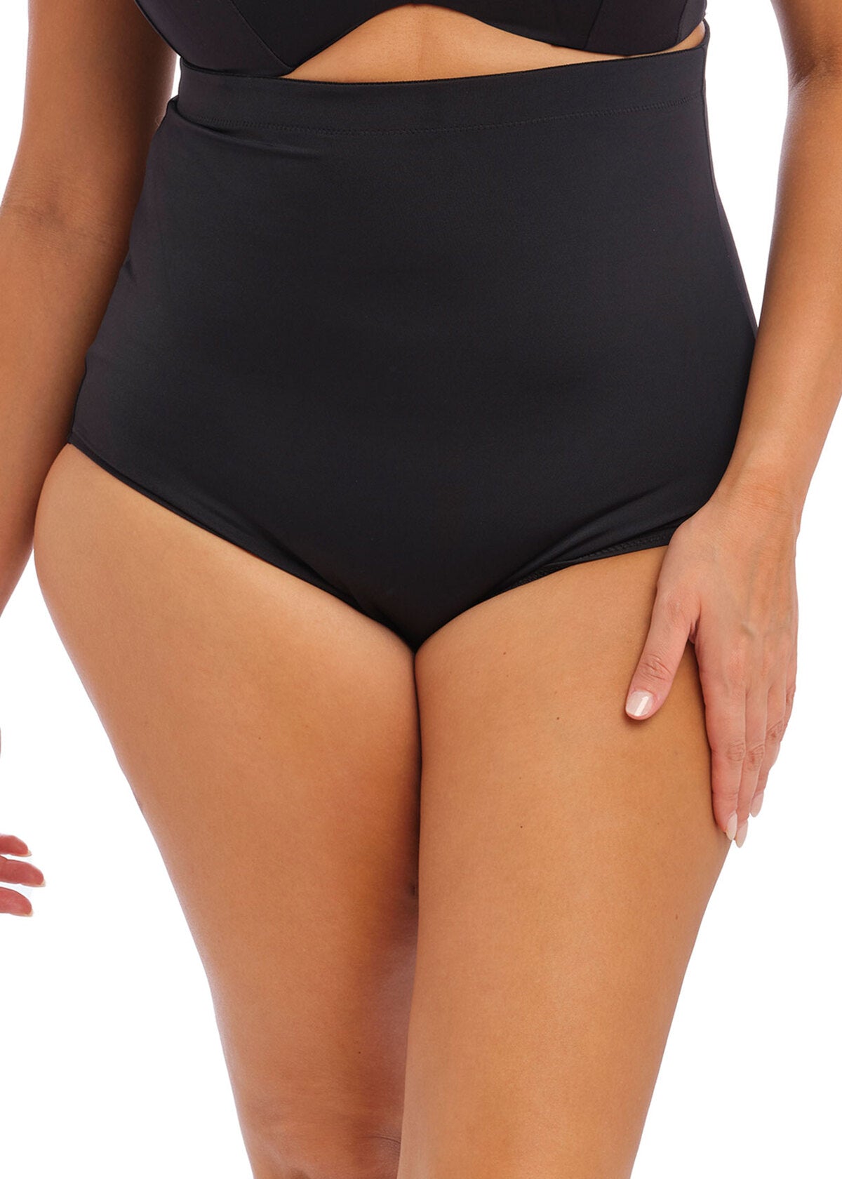 ES7604 Black - Essentials High Waist Swim Brief
