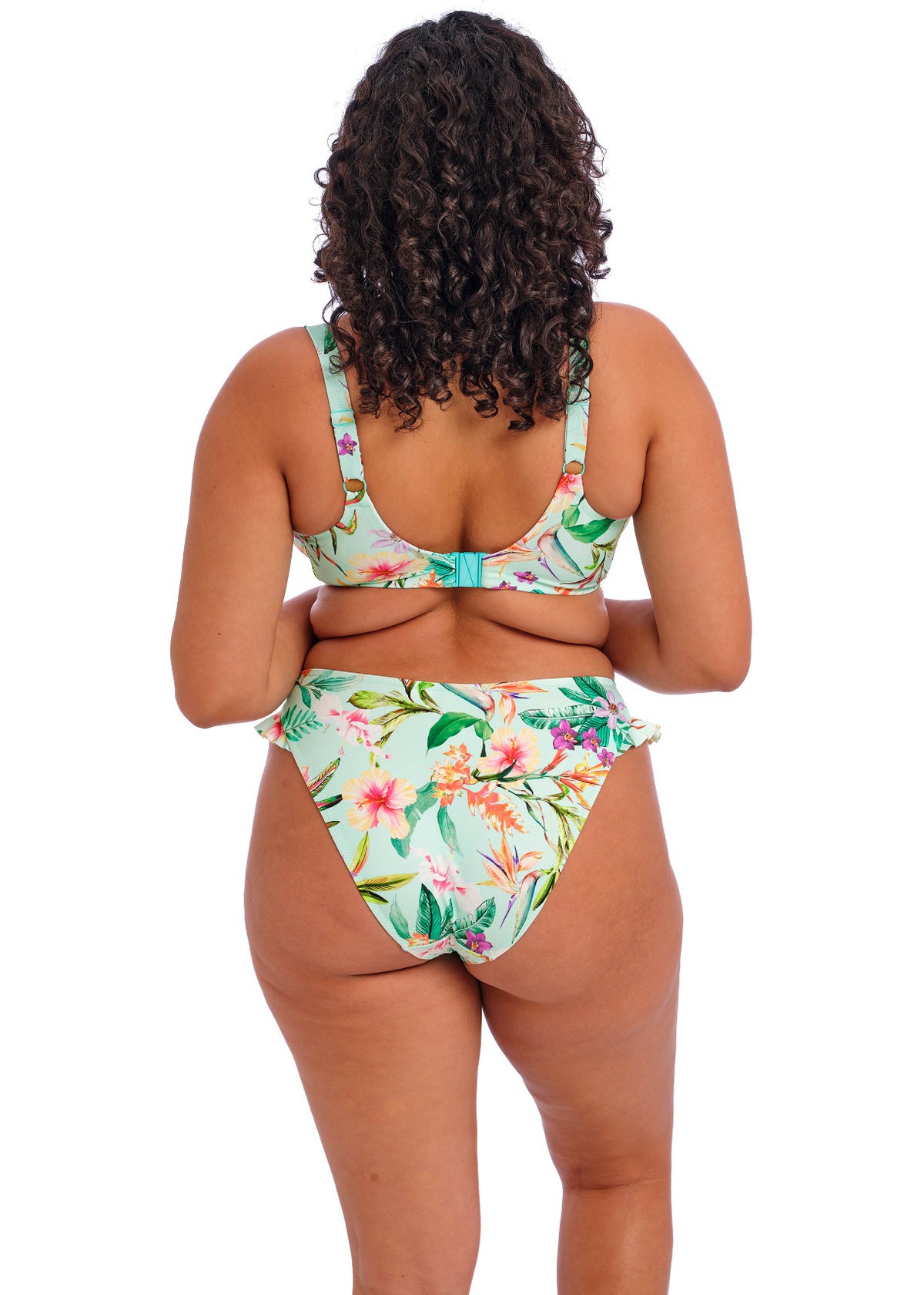 ES801802 Aqua - Sunshine Cove UW Plunge Bikini Top
