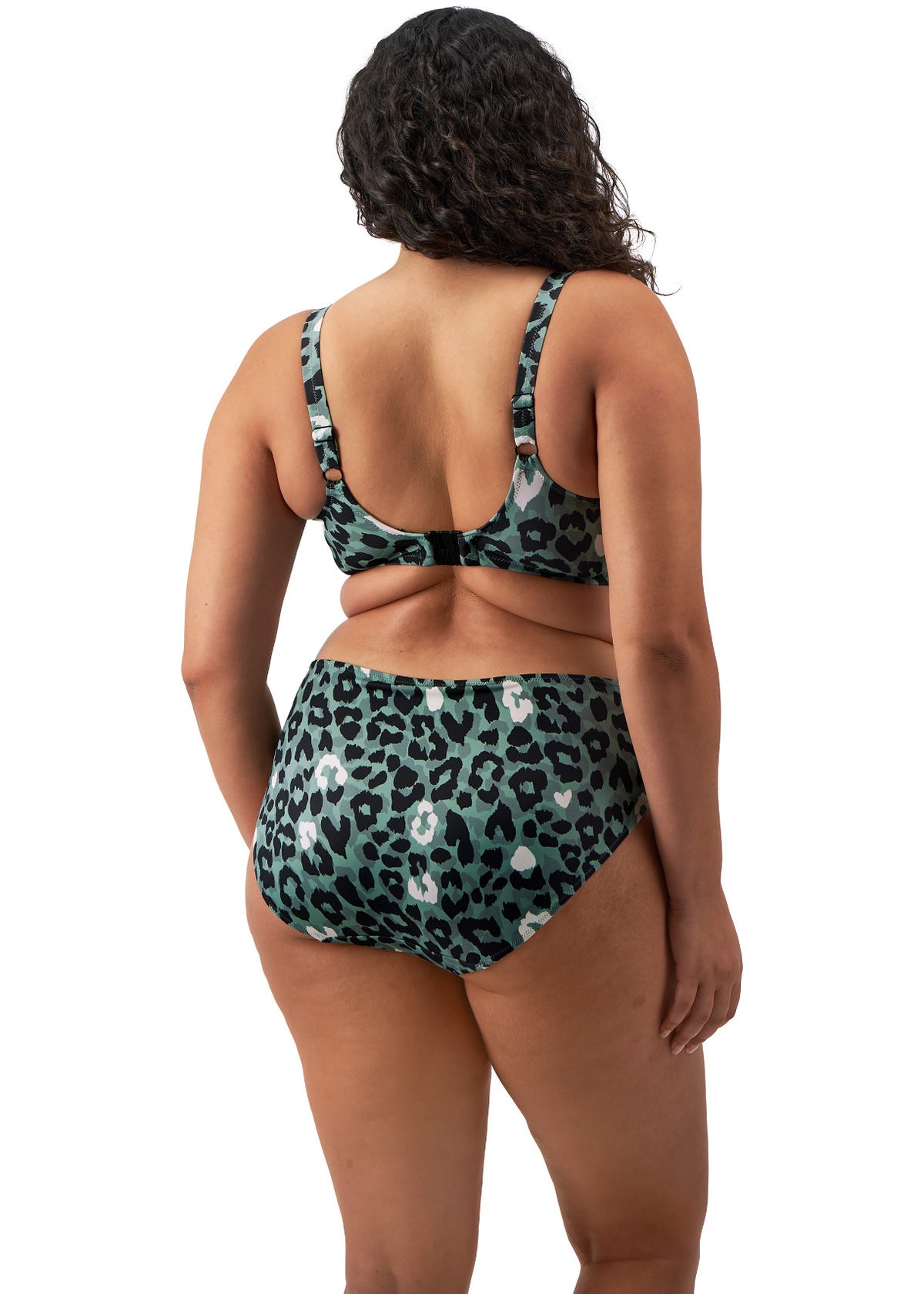 ES802072 Olive - Jungle Bay Mid Rise Bikini Brief