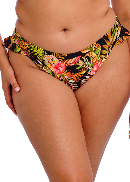 ES802385 Black - Tiger Valley High Leg Bikini Brief