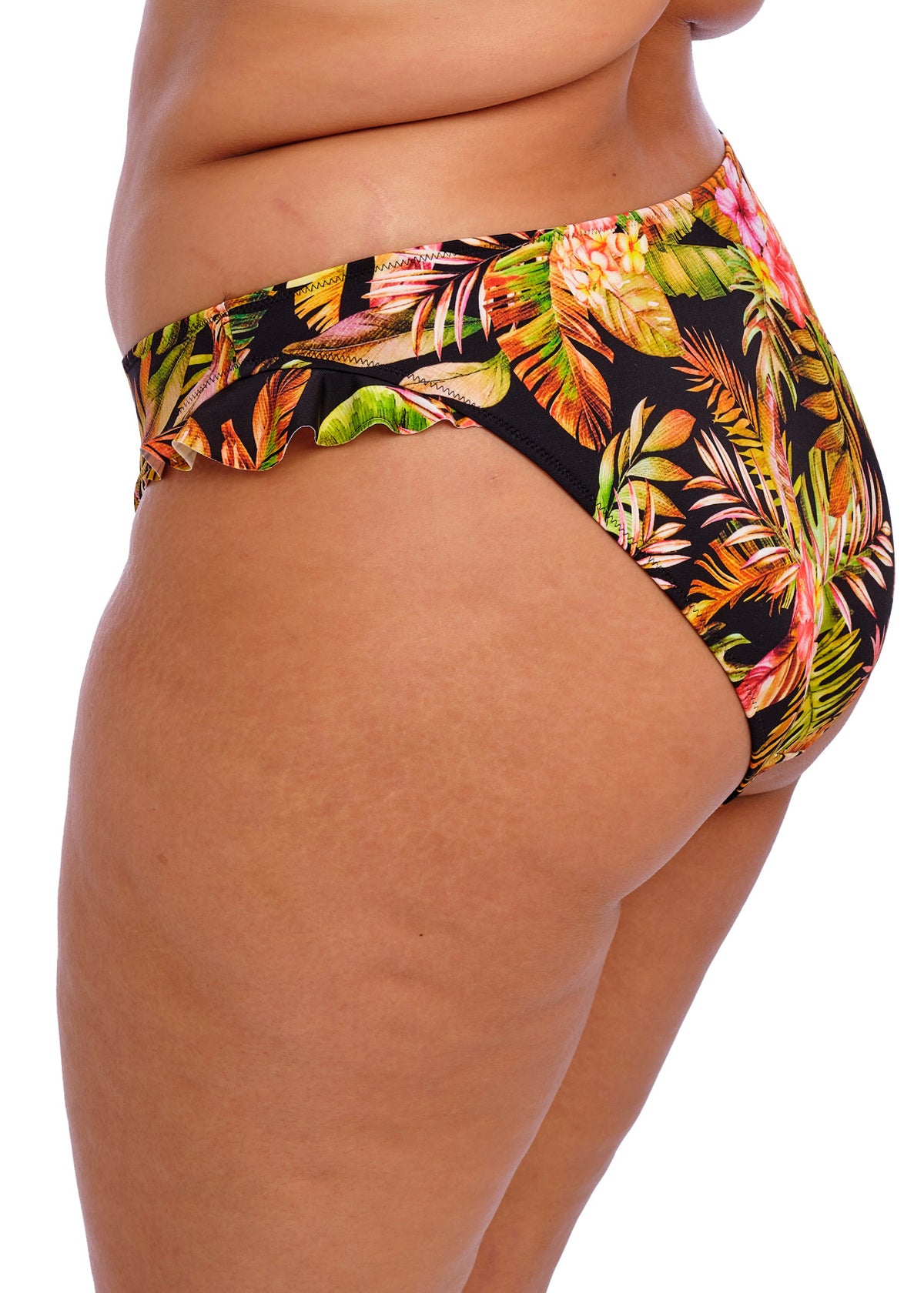 ES802385 Black - Tiger Valley High Leg Bikini Brief