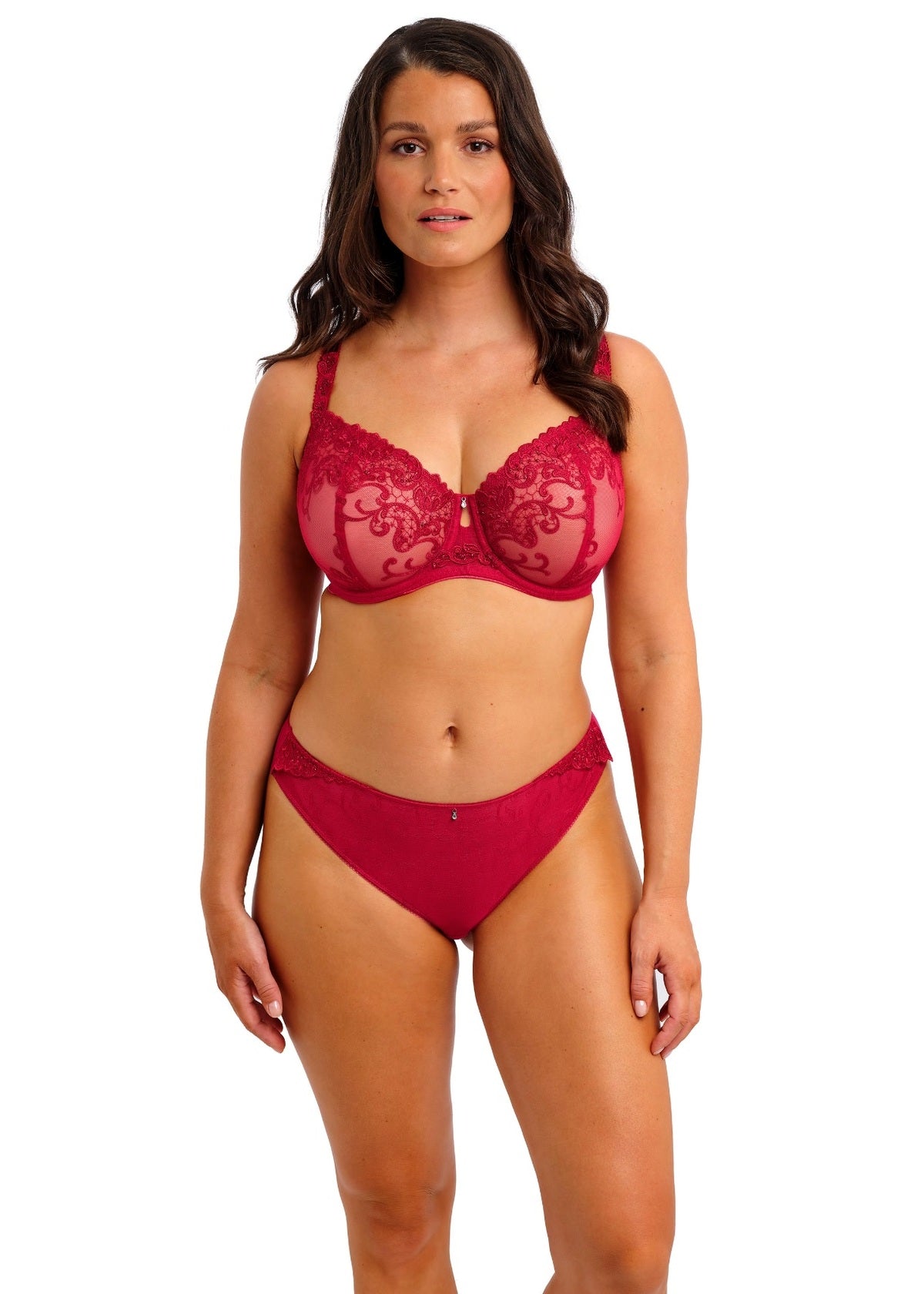 FL102607 Red - Portia UW Balconette Bra