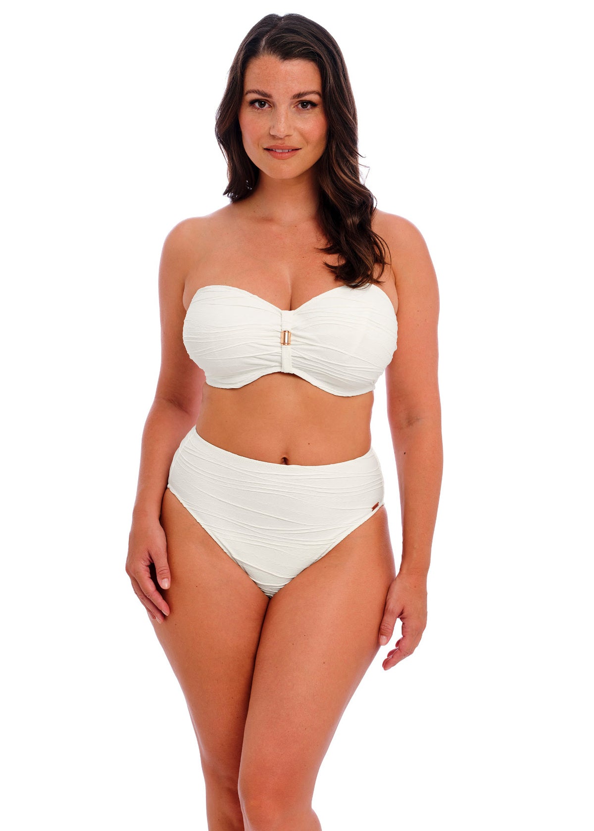 FS502278 Linen - Beach Waves High Waist Bikini Brief