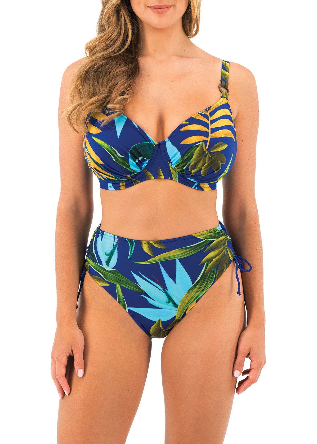 FS503978 Tropical Blue - Pichola High Waist Bikini Brief