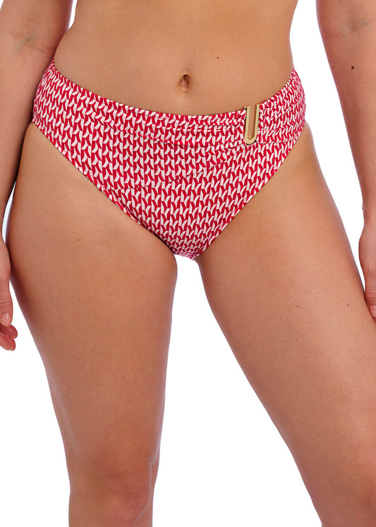 FS504672 Radiant Red - Koh Lipe Mid Rise Bikini Brief