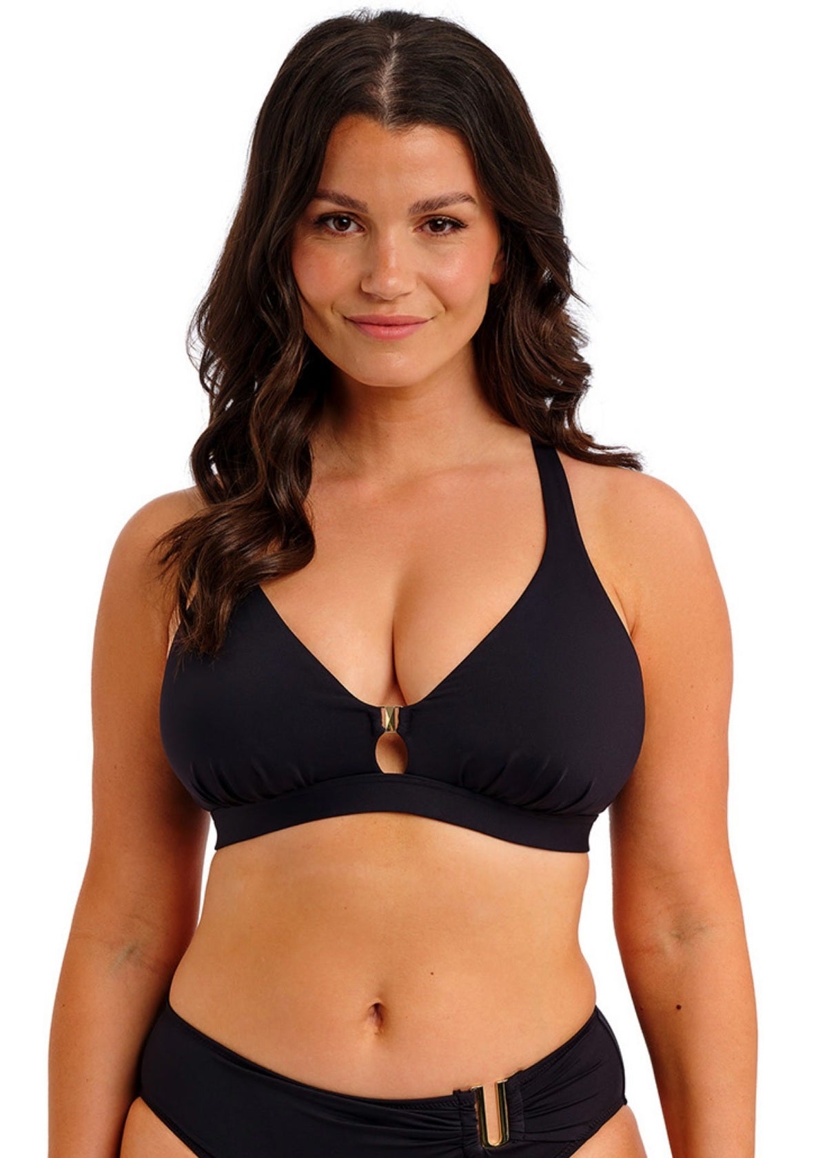FS505111 Black - Marissa Non Wired Triangle Bikini Top