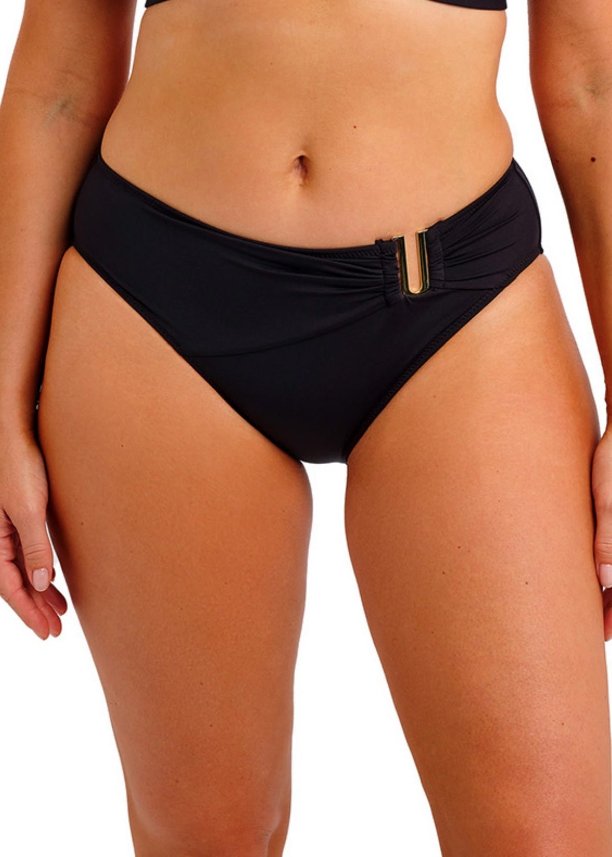 FS505172 Black -Merissa  Mid Rise Bikini Brief