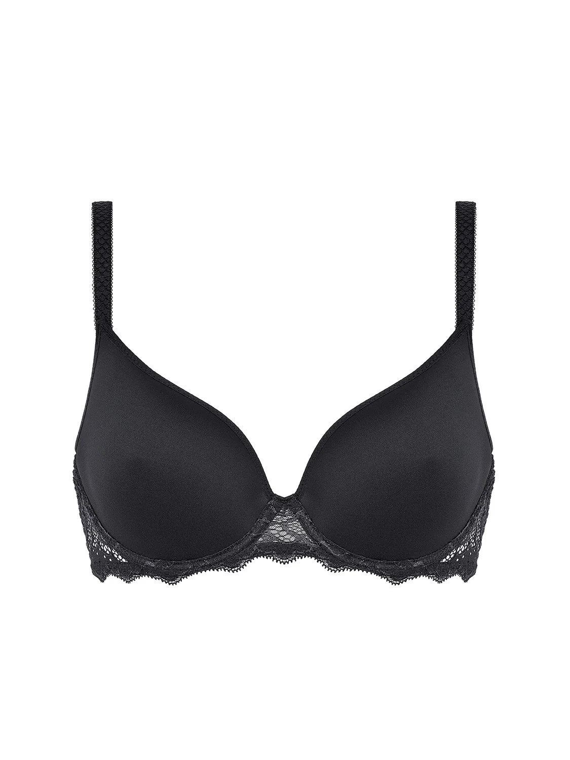12A316 Black - Caresse 3D Plunge Bra