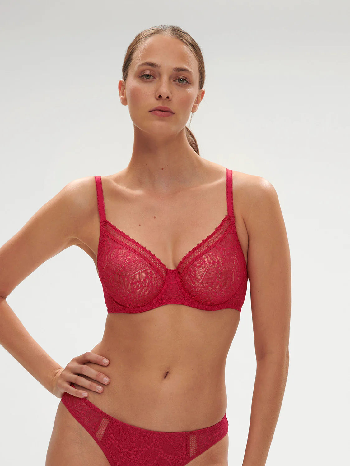 12S324 Ruby Pink - Comete Full Cup Bra