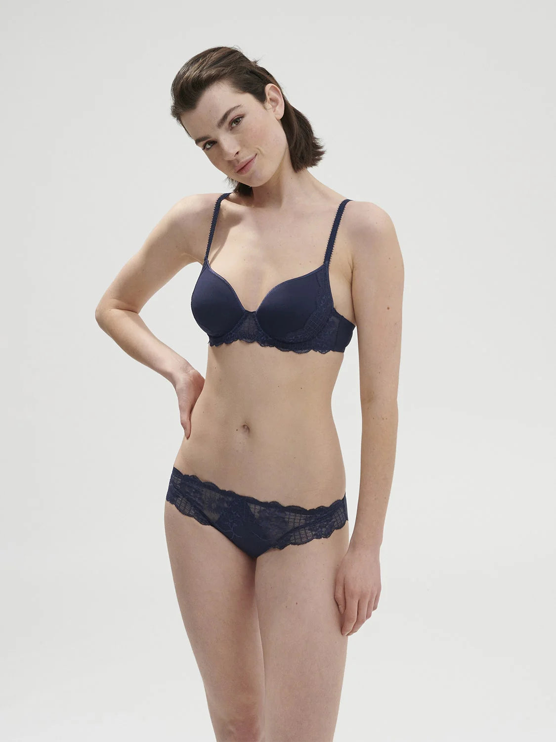 12Z316 Bleu Cosmic - Reve 3D Plunge Bra