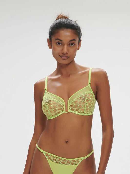 1D5250 Lime - Rose Bralette