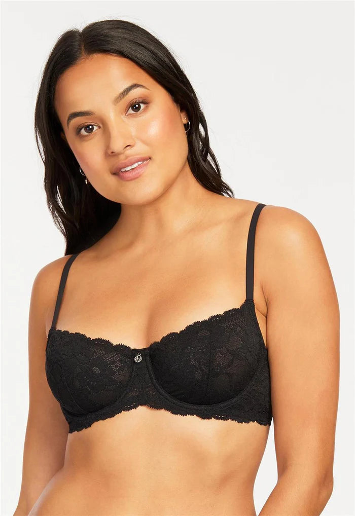 9312 Black - Flirt Demi Lace Bra