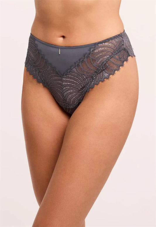 9716 Magnet/Silver - Lights Out Thong