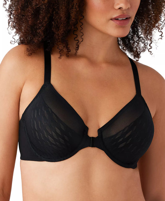 855436 Black - Elevated Allure front closure UW
