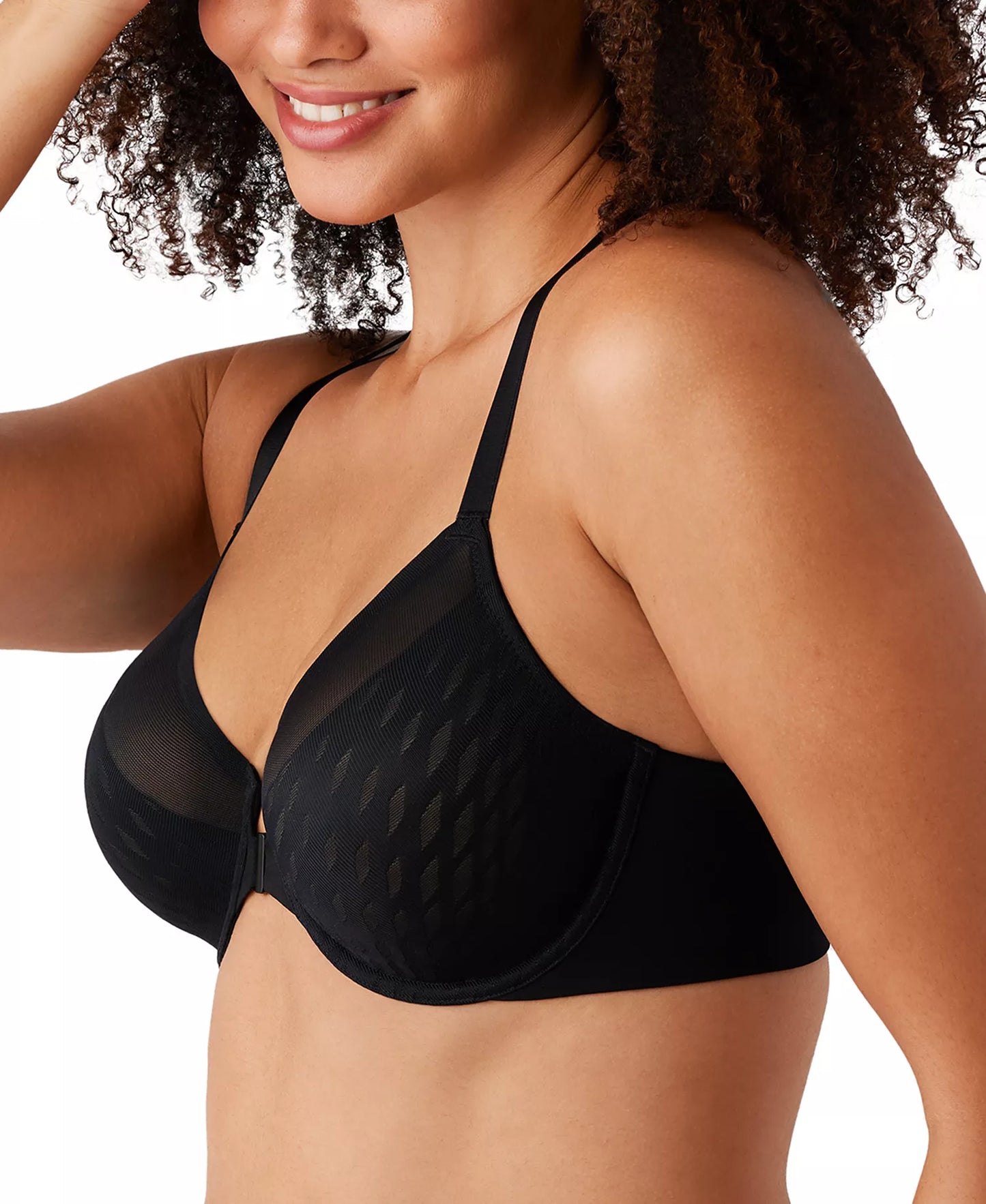 855436 Black - Elevated Allure front closure UW
