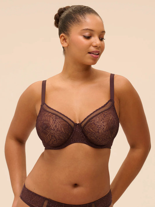 12S324 Plum - Comete Full Cup Bra