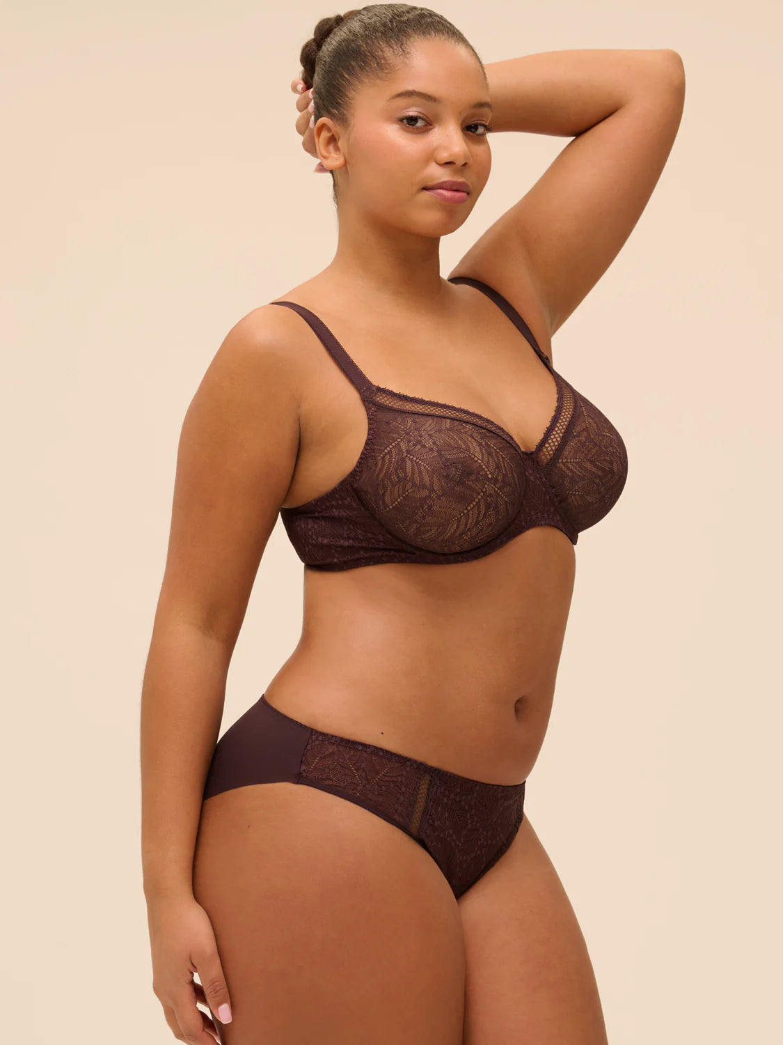 12S324 Plum - Comete Full Cup Bra