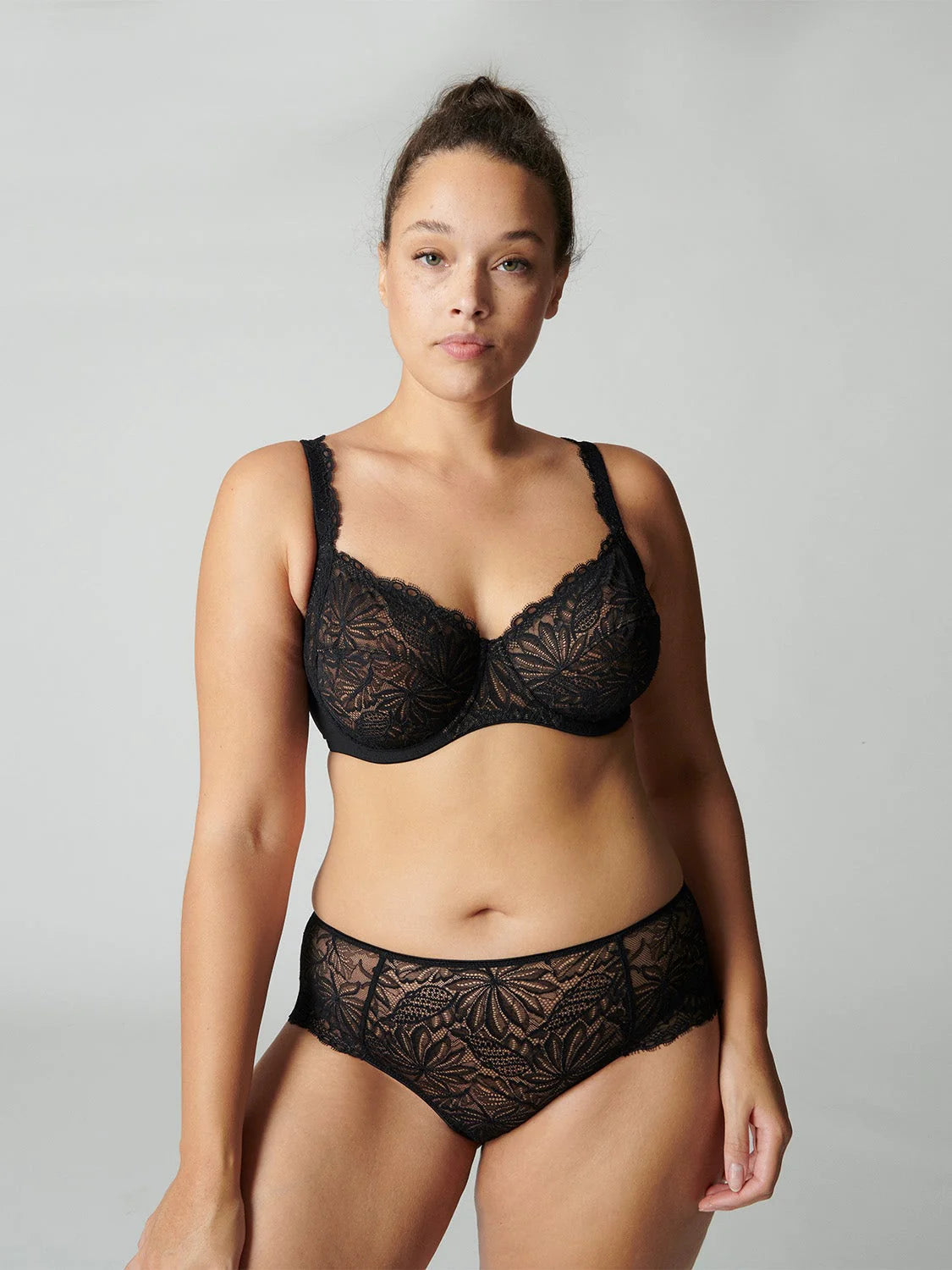 1B3630 Black - Exotica Boyshort Panty