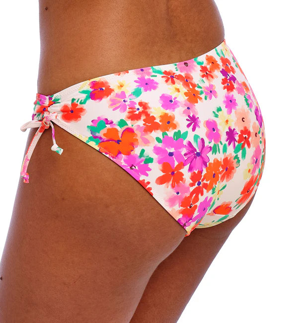 AS206470 White - Summer Soul Side Tie Bikini Brief