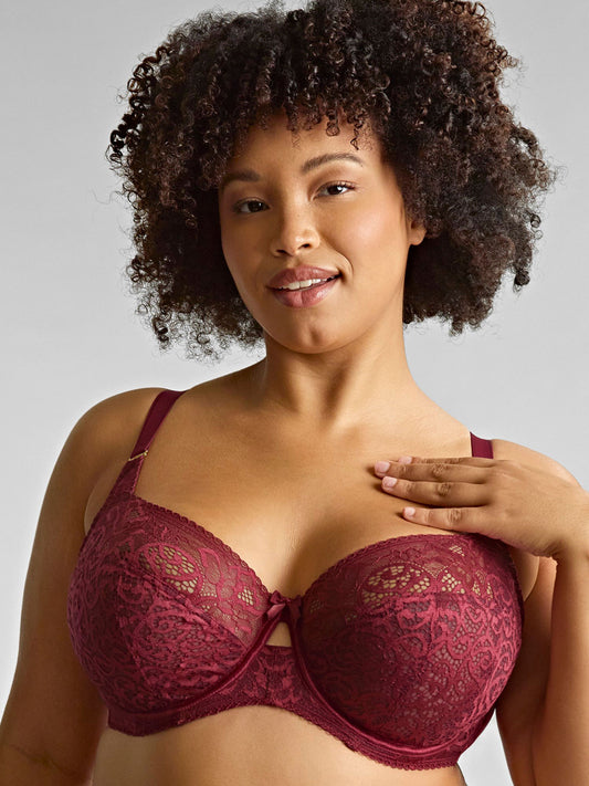9685 Cherry Red - Estel Full Cup Bra