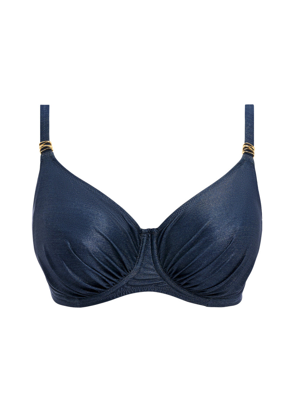 FS506101 Midnight Sparkle - Paros Coast UW Gathered Full Cup Bikini Top