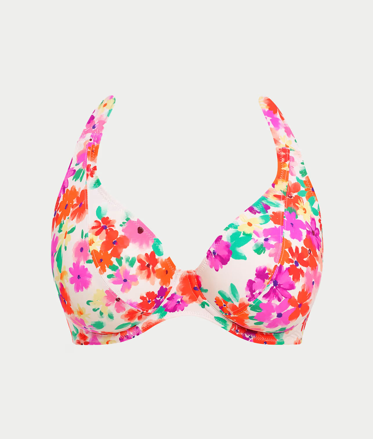 AS206404 White - Summer Soul UW Halter Bikini Top