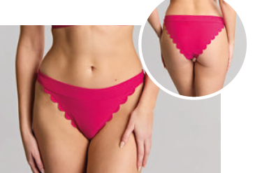 SW2126 Signature Scallop Raspberry - Classic Brief