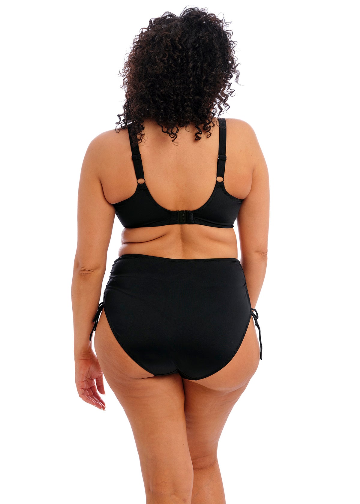 ES7287 Black - Plain Sailing Adjustable Bikini Brief