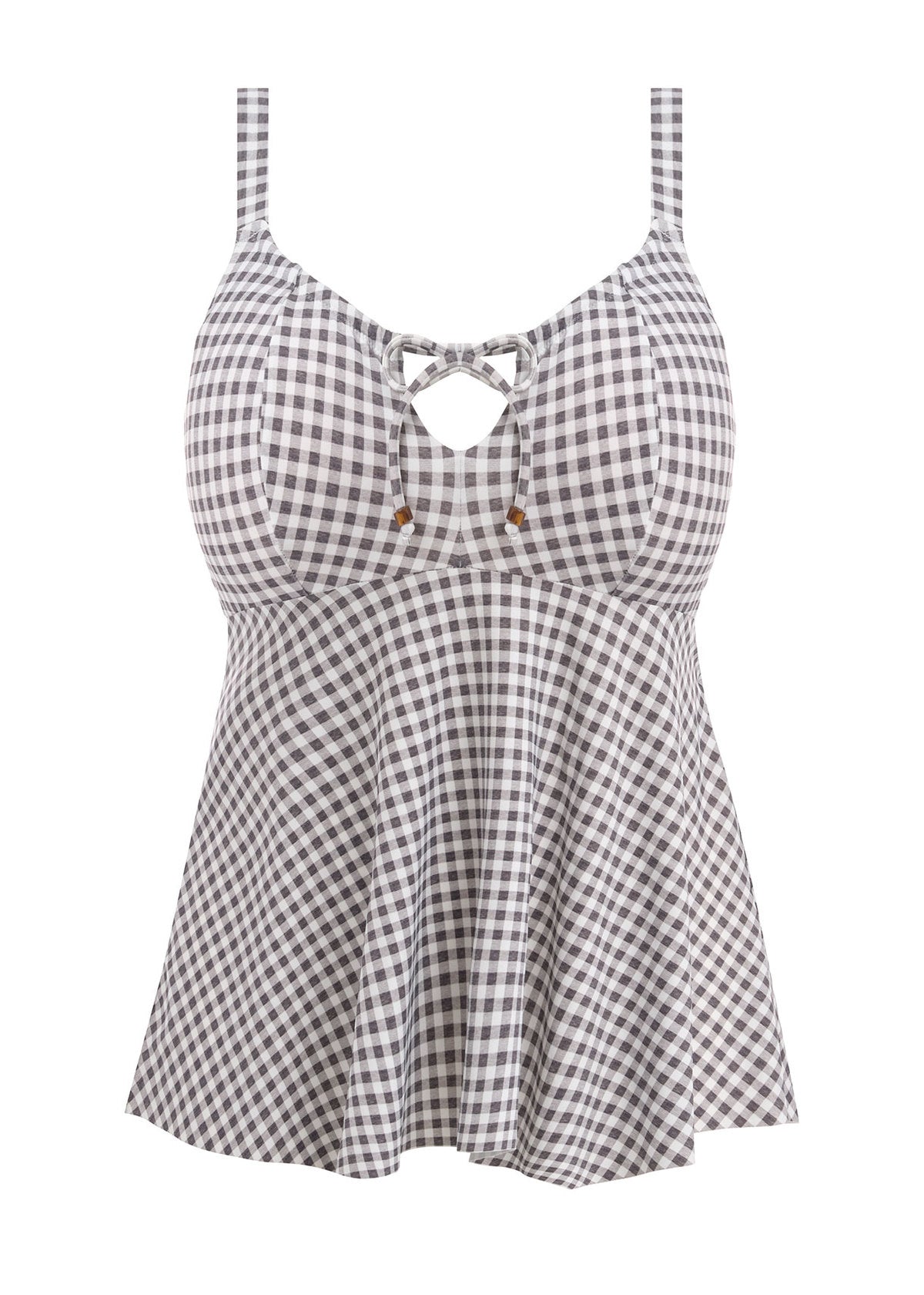 ES800361 Grey Marl - Checkmate Non Wired Molded Tankini Top