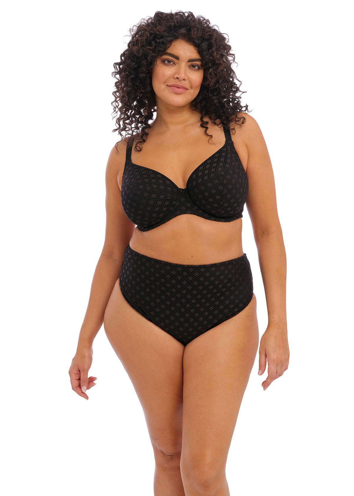 ES800672 Black - Bazaruto Mid Rise Bikini Brief