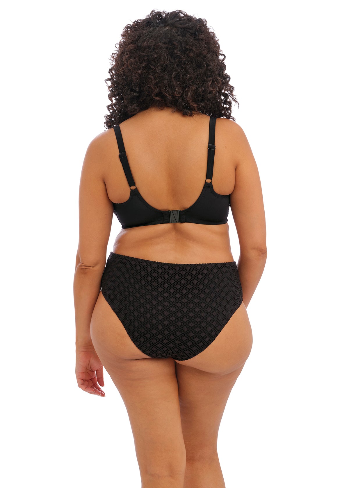 ES800672 Black - Bazaruto Mid Rise Bikini Brief