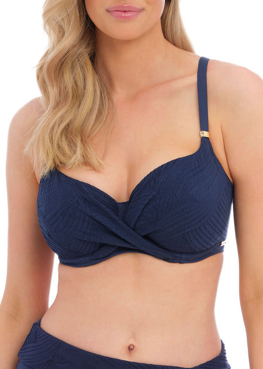 FS6355 Ink - Ottawa UW Wrap Front Full Cup Bikini Top
